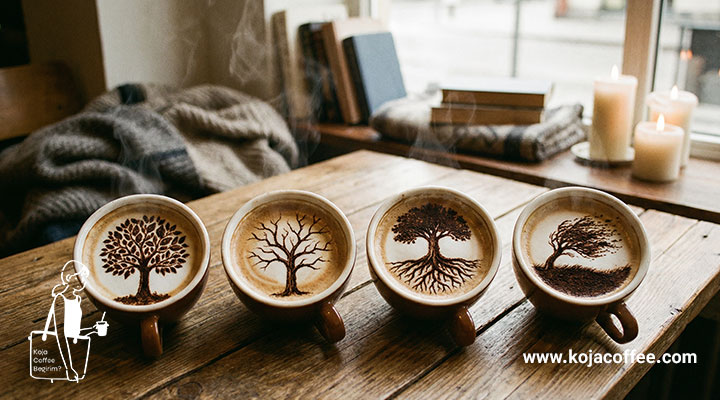 حالتهای مختلف نماد درخت در فال قهوه و تفاوت تعبیر آنها