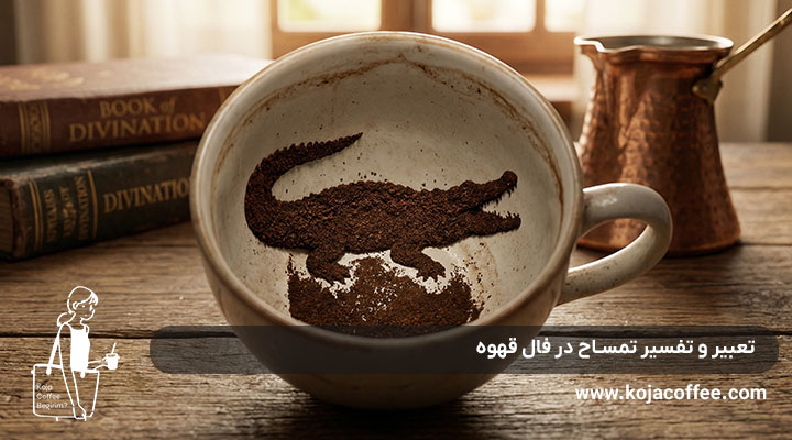 تعبیر و تفسیر تمساح در فال قهوه